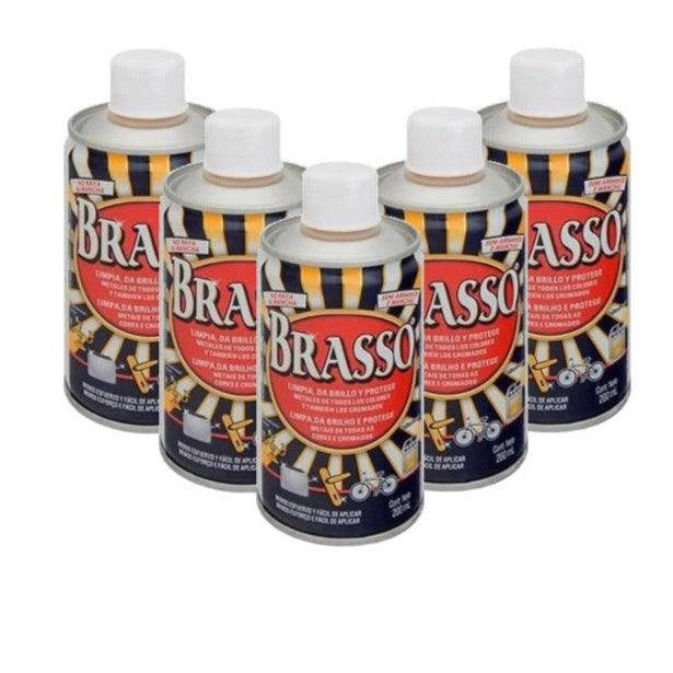 Limpiador de Metales Brasso 5 x 200 ml