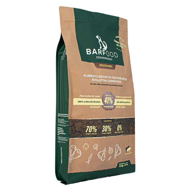 Alimento Perros Barfood Pavo 12 Kg Mascotas Barfood 