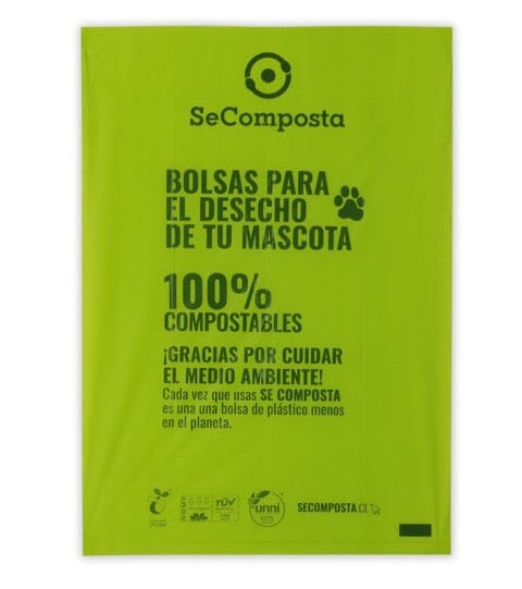 Bolsas Compostables Desechos de Mascotas SeComposta 120 unidades Mascotas SeComposta 