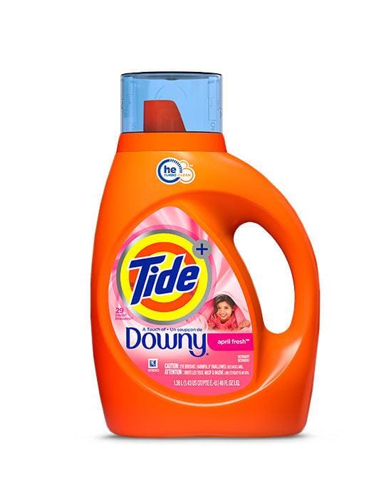 Detergente Liquido Orange Concentrado con Downy Clean Breeze Tide 1,36 Lt Hogar HBC 