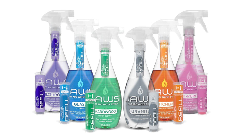 Full Kit para la Limpieza del Hogar Jaws con 2 Recargas (equiv. 1478 ml c/u) Hogar mundolimpio.cl 