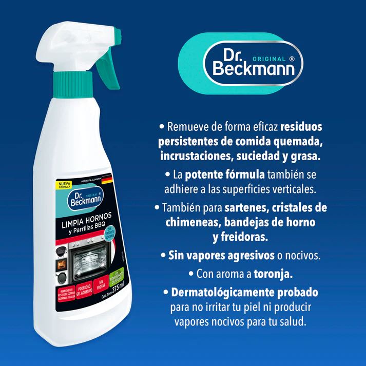 Limpiador de Hornos y Parrillas Dr Beckmann 375 ml Hogar Agrocom 