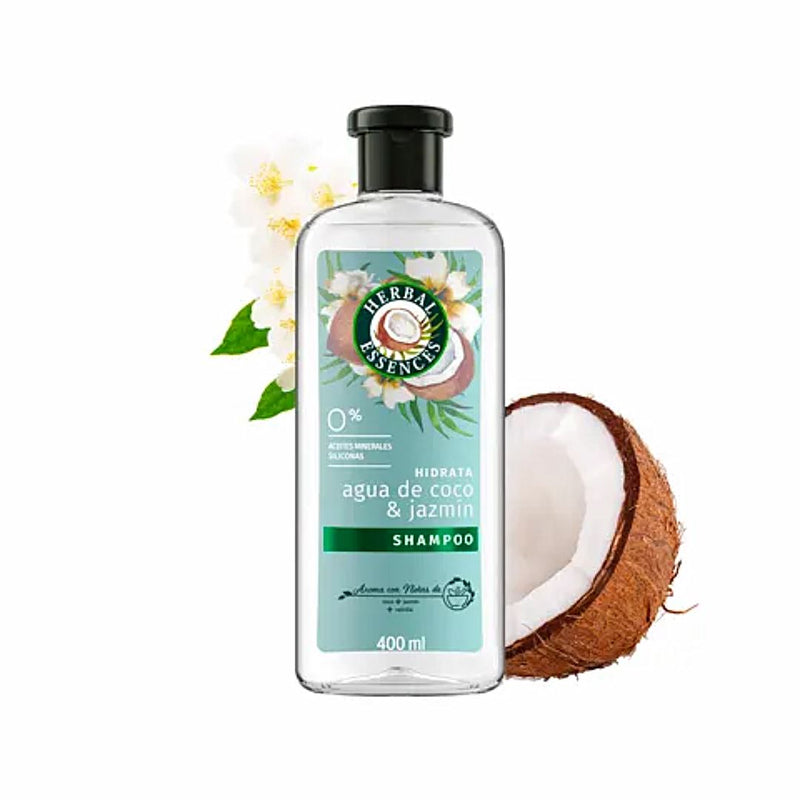 Shampoo Agua de Coco y Jazmin Herbal Essences 400 ml Hogar Casanova 