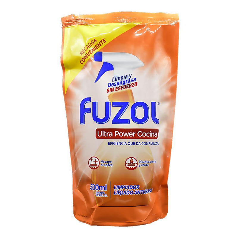 Antigrasa Recarga Fuzol 0,5 Lt Hogar mundolimpio.cl 