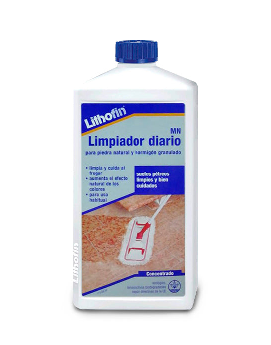 Pack para Pisos Marmol (MN Limpiador Basico + MN Limpiador Diario) 1 lt/cu Lithofin Hogar Protac 